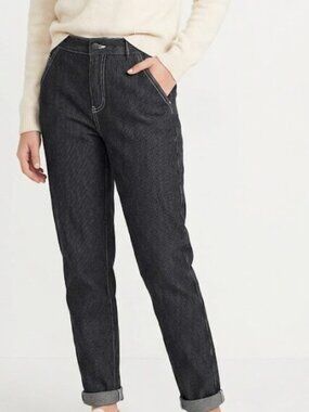 Eleven Pants, NWT Carpenter Slacks Black Striped Size 4